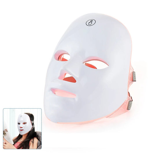 Wireless 7 Colors LED Face Mask Photon Skin Rejuvenation