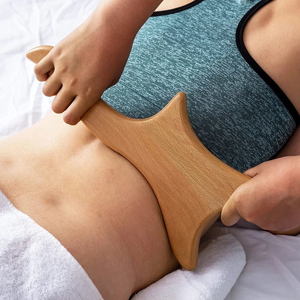 6-in-1 Wooden Massage Tool Set for Relaxation & Body Care
