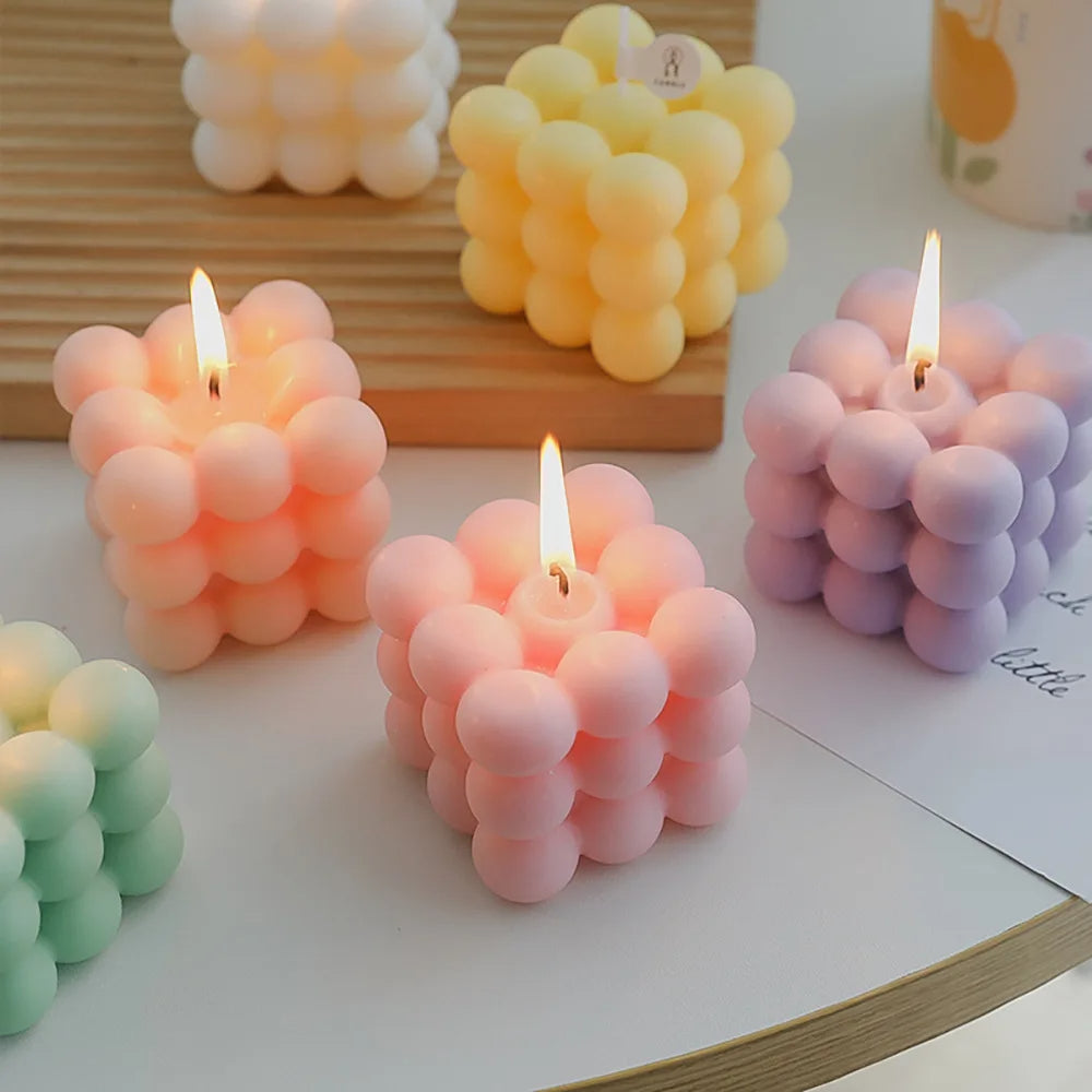 Bubble Cube Aromatherapy Soy Wax Candle