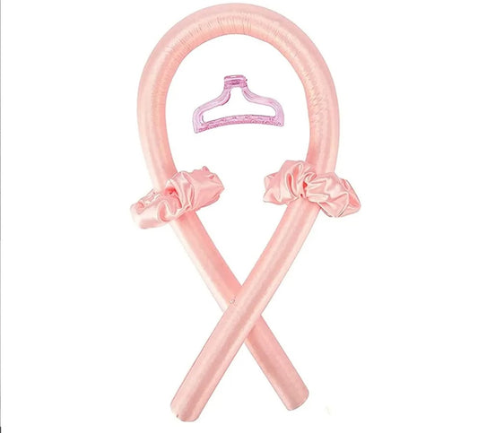 Set 4 Heatless Curling Rod Headband - Pink