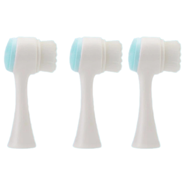 (Set 3) 3D Double Silicone Facial Cleansing