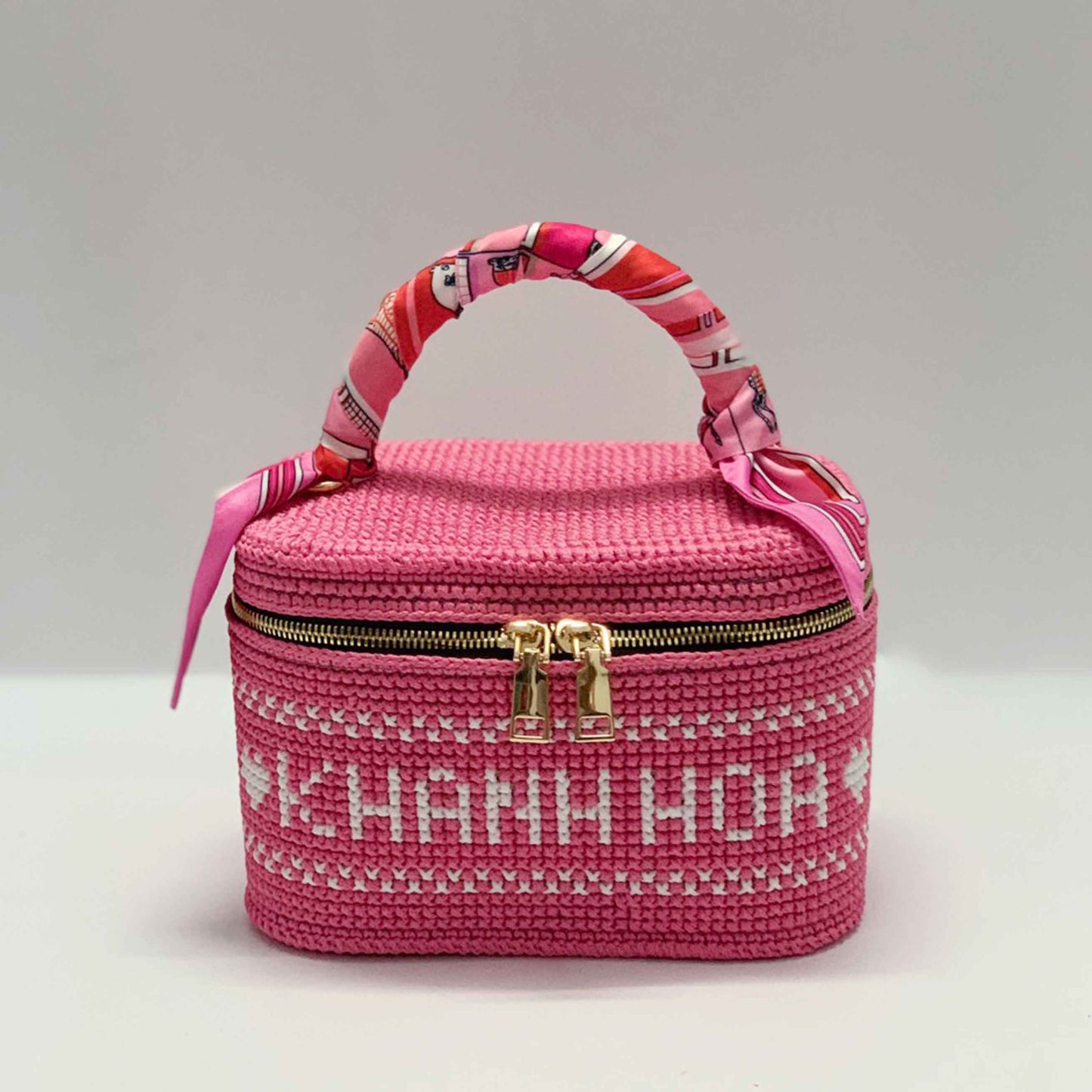 Handmade Cross-Stitch Box Bag for Women, Personalized Custom Bag