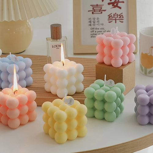 Bubble Cube Aromatherapy Soy Wax Candle