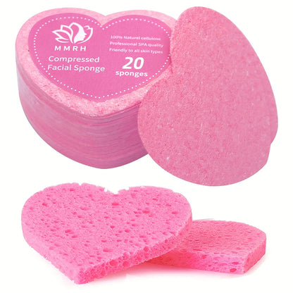 20 Pieces Facial Sponges Cleansing Pads