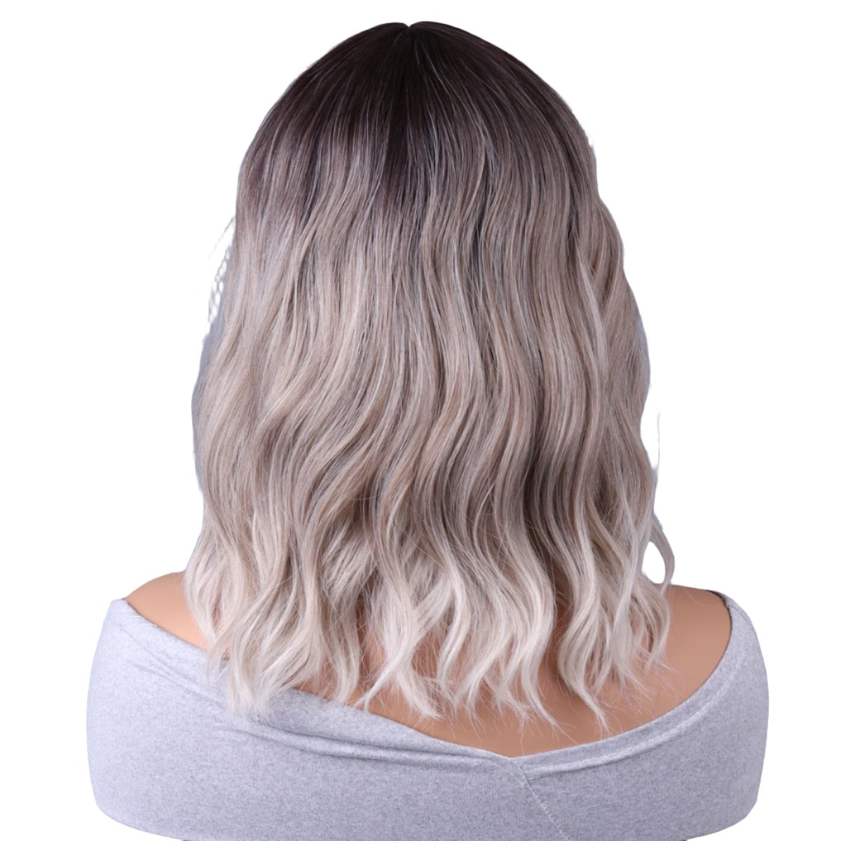 Light gray wigs with fringe