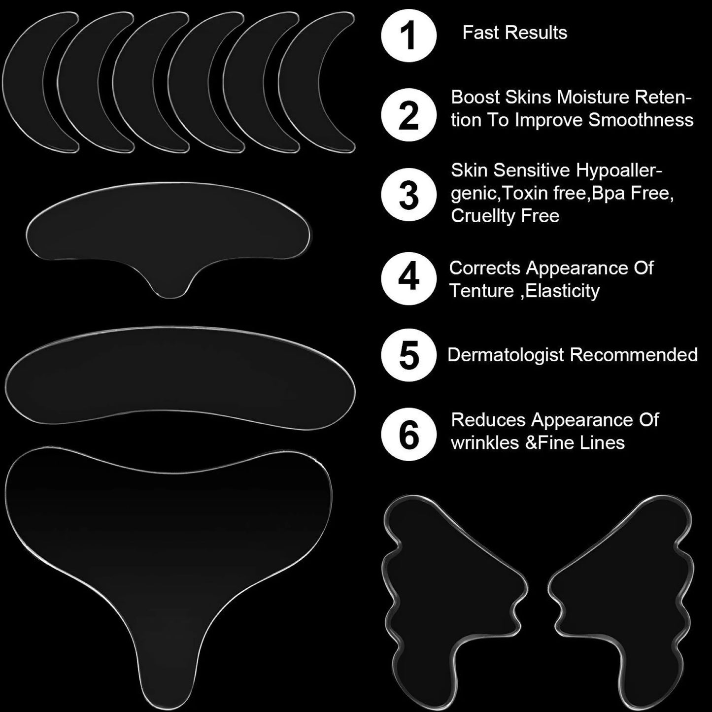 Reusable Face Lifting Invisible Patches