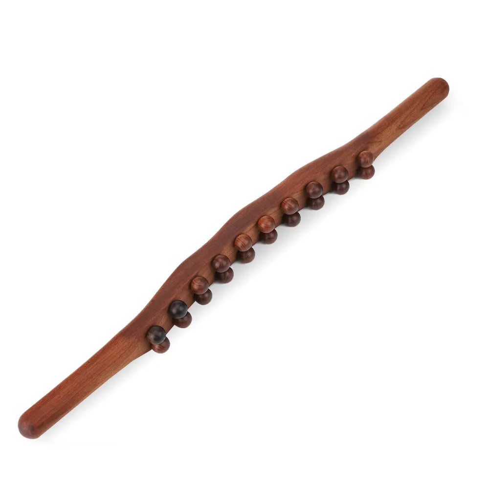 Wooden Scrapping Stick - 8 Beads Body Roller for Relaxation