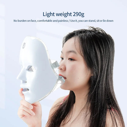 Wireless 7 Colors LED Face Mask Photon Skin Rejuvenation