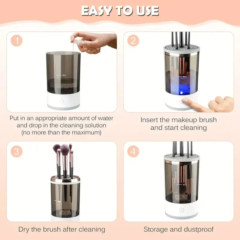 Automatic Electric Spinning Makeup Brush Cleaner Machine