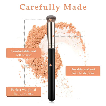 3 Pcs Foundation & Concealer Brush Set - Flawless Face Makeup