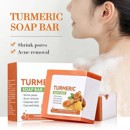 Set 2 pack of Handmade Turmeric Soap - Brightening Body Cleanser