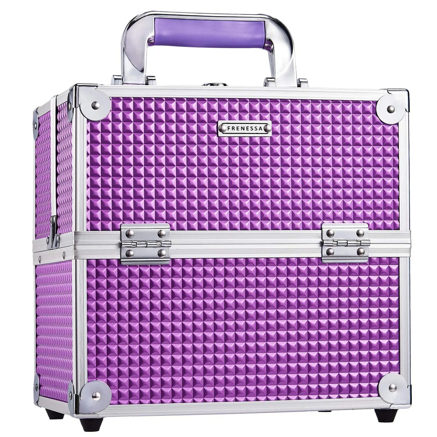 Makeup Train Case Cosmetic Box 4 Tier