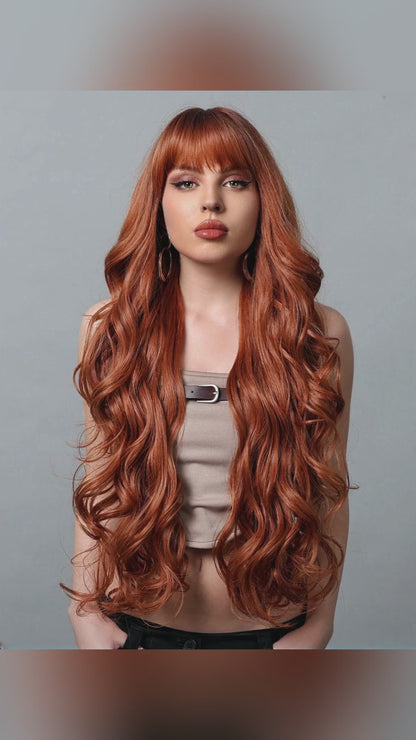 Long Wavy Cosplay Wig Super 26 Inch - Perfect for Party, Halloween & Costume