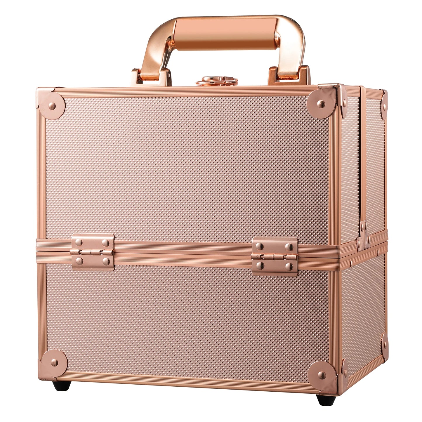 Makeup Train Case Cosmetic Box 4 Tier